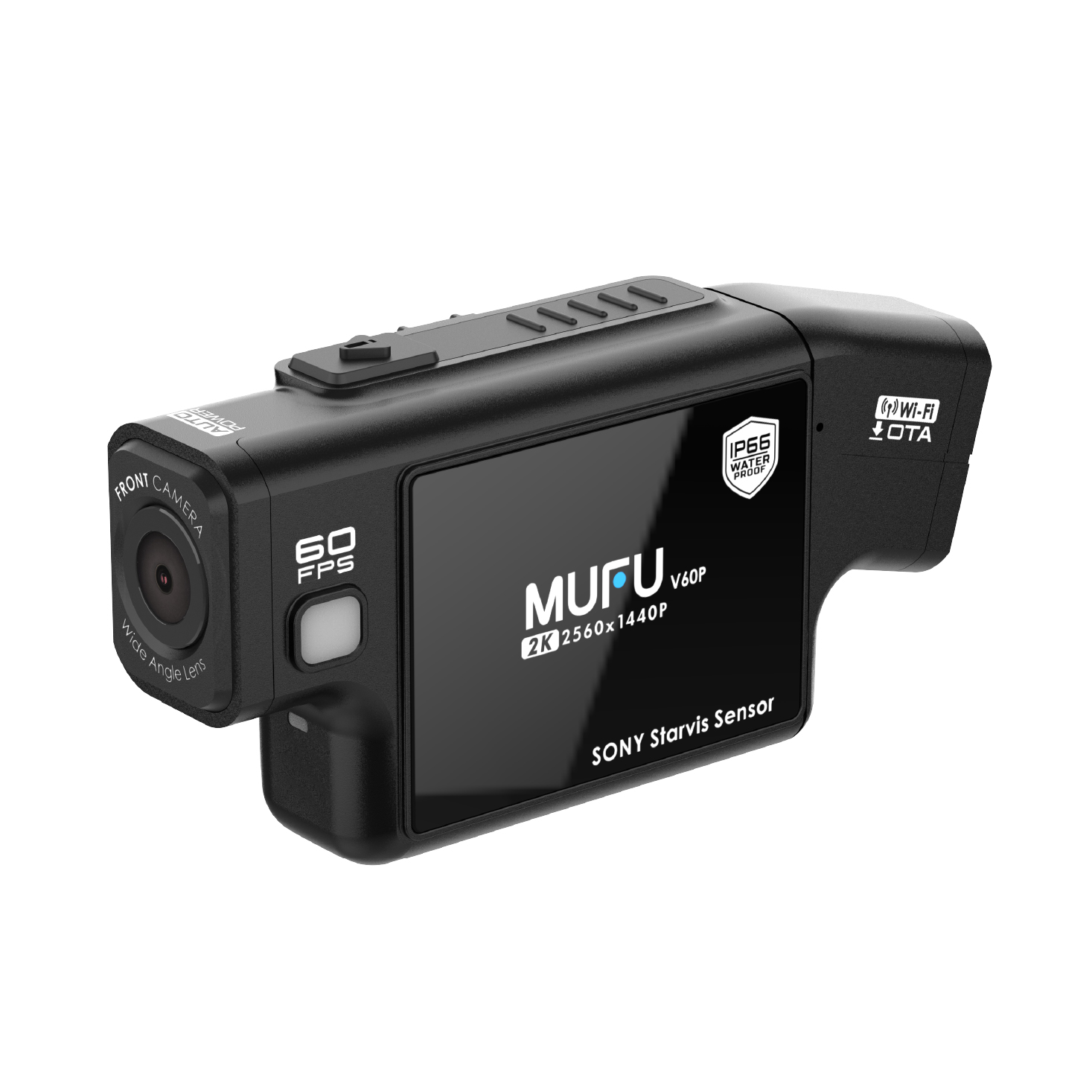Pmu Camera MUFU V60P Helmet Camera | 2K, Sony Starvis, IP66 Waterproof