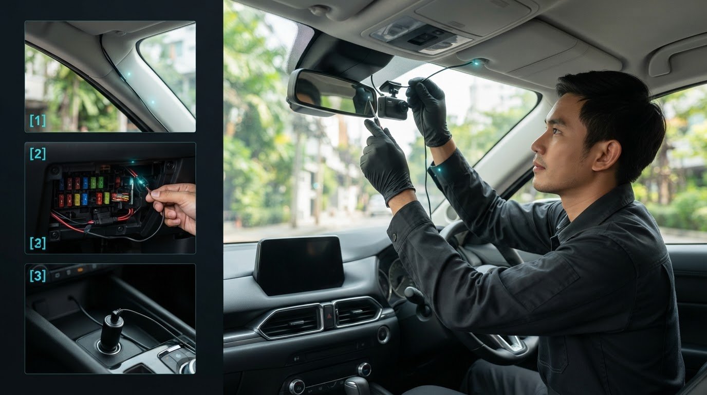 คู่มือ car video recorder installation เปรียบเทียบวิธีติดตั้งกล้องติดรถยนต์ให้ปลอดภัยปี 2026