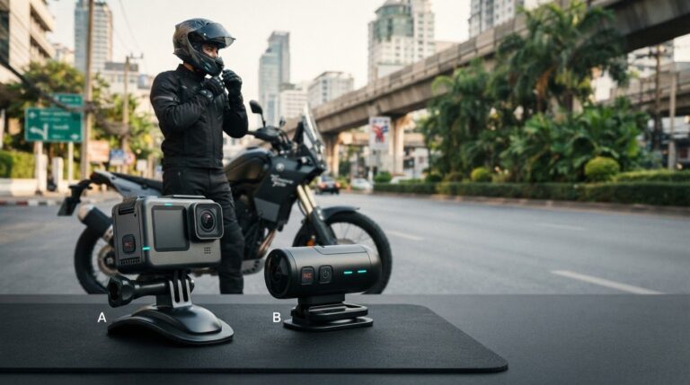 Drift Ghost vs MUFU ปี 2026: เปรียบเทียบกล้องติดหมวกก่อนเลือก